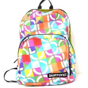 Burton Colorful Geometric Artsy Snowboard Backpack School Bag Rucksack